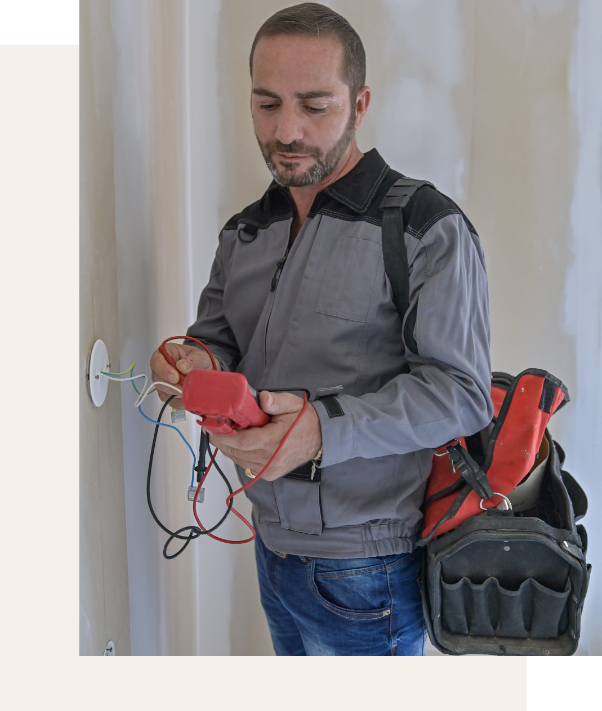 Plumber working